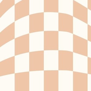 orange ice wavy checkerboard