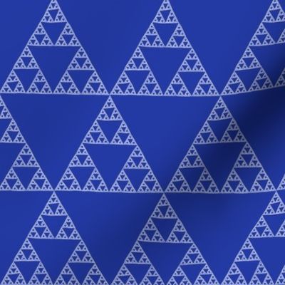 Sierpinski Triangle in Morning Blue