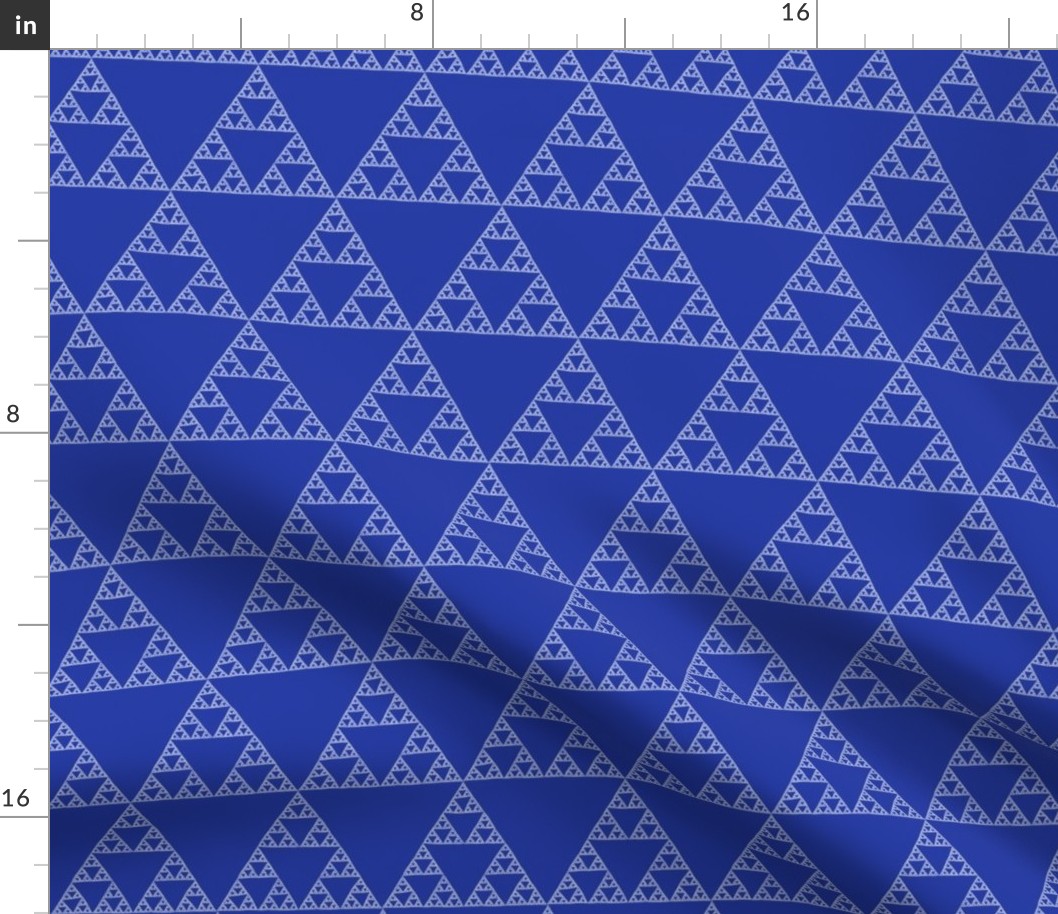 Sierpinski Triangle in Morning Blue