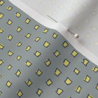 Yellow Squares on Gray