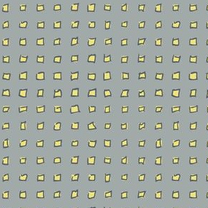 Yellow Squares on Gray