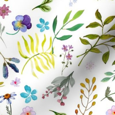 Woodland Wildflowers | Cottagecore Florals | Watercolor Florals