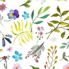Woodland Wildflowers | Cottagecore Florals | Watercolor Florals
