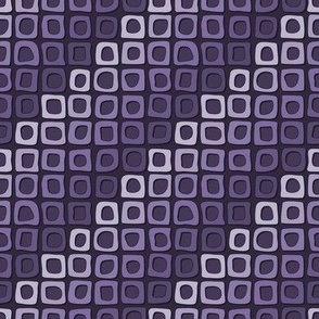 Rows of Purple Squares with Holes and Diagonal transition