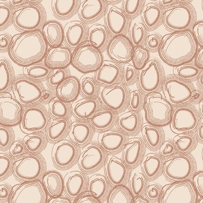 Abstract Circles on Cream