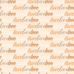 Love notes apricot orange brown by Jac Slade