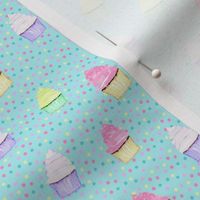 Mini Cupcake Confetti Fabric, Birthday Fun