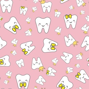 Tooth fairy mix on pink