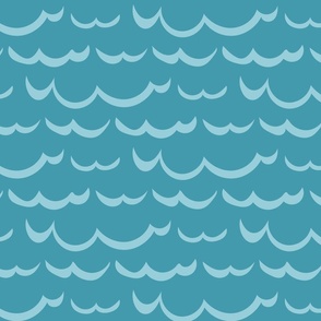 Kissy Fishy Waves - Blue