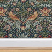 Strawberry Thief William Morris Vintage Bird Design 