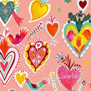 love birds milagros valentine // large