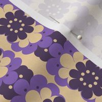 Retro Flower Bands Purple