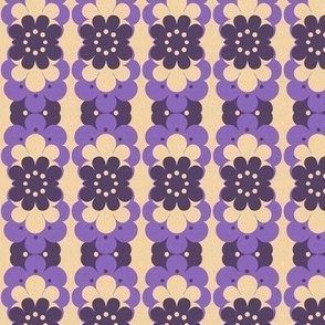 Retro Flower Bands Purple