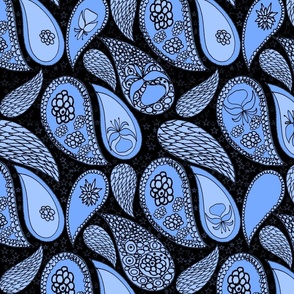 christmas-paisley-monchrome blue