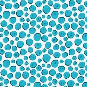 Halftone Buttons with Shadows in Turquoise