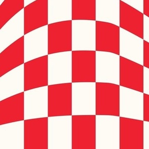 red wavy checkerboard