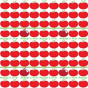 APPLES  ALL IN A ROW