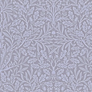  Pure Acorn by William Morris - LARGE - gray lavender Antiqued  art nouveau art deco
