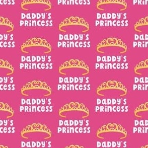 (small scale) Daddy's Princess - Tiara - princess pink - LAD22