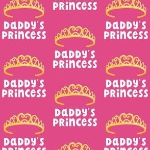 Daddy's Princess - Tiara - princess pink - LAD22