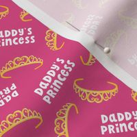 (small scale) daddy's princess - tiara - royal pink - LAD22