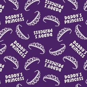 (small scale) daddy's princess - tiara - dark purple - LAD22