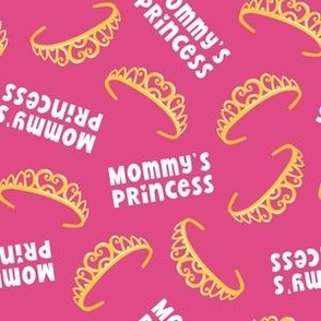 mommy's princess - tiara - royal pink - LAD22