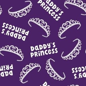 daddy's princess - tiara - dark purple - LAD22