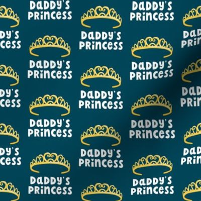 Daddy's Princess - Tiara - dark teal - LAD22