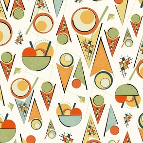 ice cream for kandinsky - delicious ditsy - vintage ice cream fabric and wallpaper