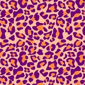 leopard purple/orange