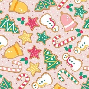Medium Ditsy Christmas Sugar Cookies 