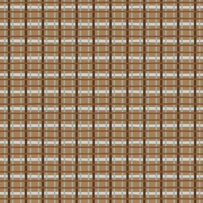 Hand-Drawn Plaid in browns