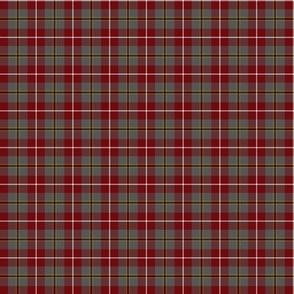 Douglas tartan, 1", ancient red