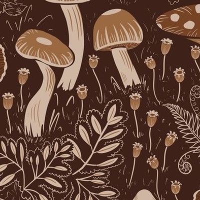 Wild Food-Mushroom and Primrose