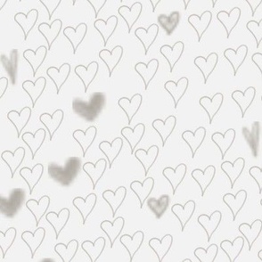 Taupe hearts