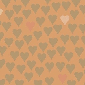 Ochre bright hearts