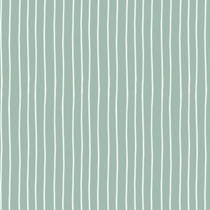 Stripey Stripes White on Grey Blue 1.5 x 4.4