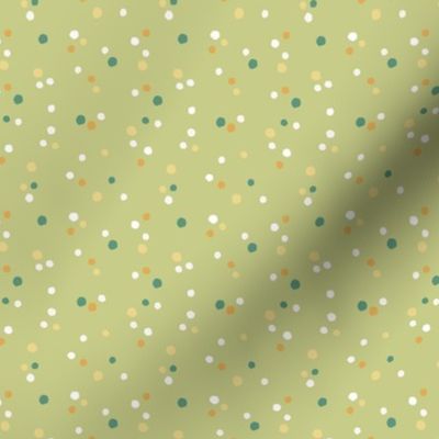 Dot Mix in Green 2.5 x 3.25