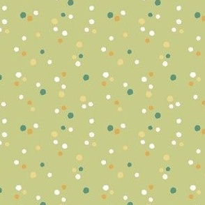 Green with Multi Dots 
