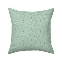 Dot Mix in Soft Teal