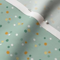 Dot Mix in Soft Teal