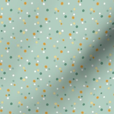 Dot Mix in Soft Teal