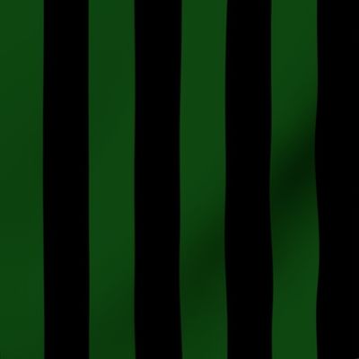 Bottle Green and Black Stripes