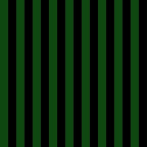 Bottle Green and Black Stripes