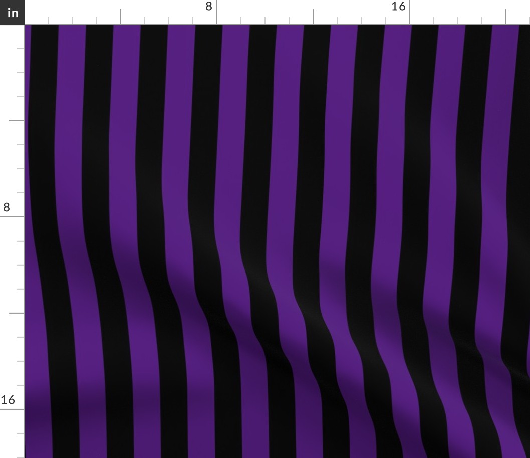 Purple and Black stripe Fabric and Wallpaper