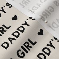 medium // Valentines Day fabric daddy's girl text