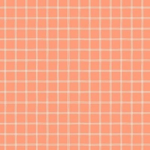 (s) Minimal Grid on Coral Pink