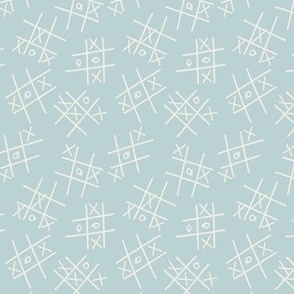 small // naughts and crosses boys valentines day in aquamarine blue