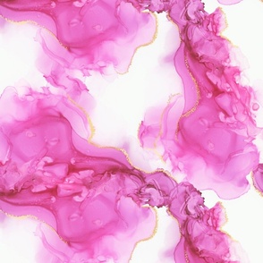 Abstract Pink alcohol Ink  Small Scale